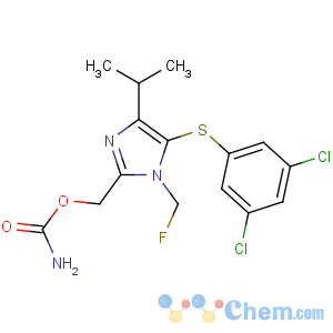 CAS No:178979-46-9 1H-Imidazole-2-methanol,5-[(3,5-dichlorophenyl)thio]-1-(fluoromethyl)-4-(1-methylethyl)-, carbamate(ester) (9CI)