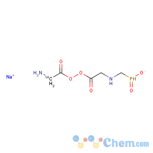 CAS No:179084-61-8 Glycine-2-14C,N-(phosphonomethyl)-, sodium salt (9CI)