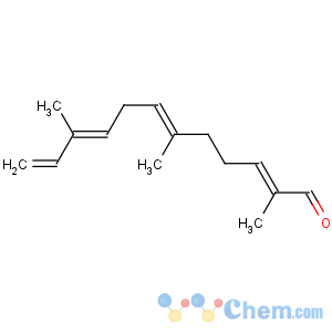 CAS No:17909-77-2 2,6,9,11-Dodecatetraenal,2,6,10-trimethyl-, (2E,6E,9E)-