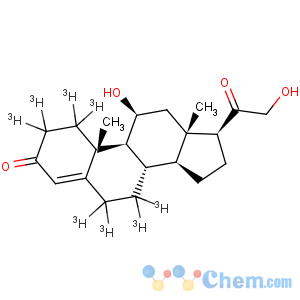 CAS No:179382-80-0 Pregn-4-ene-3,20-dione-1,2,6,7-t4,11,21-dihydroxy-, (11b)- (9CI)