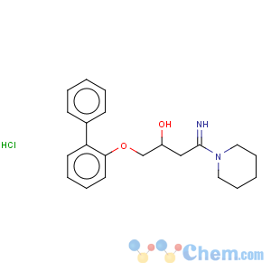 CAS No:179388-65-9 1-Piperidinepropanol, a-[([1,1'-biphenyl]-2-yloxy)methyl]-g-imino-, hydrochloride (1:1)