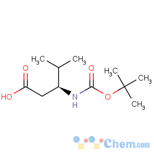 CAS No:179412-79-4 Pentanoic acid,3-[[(1,1-dimethylethoxy)carbonyl]amino]-4-methyl-, (3S)-