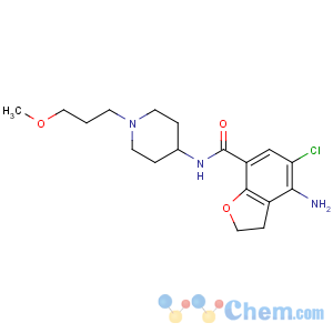 CAS No:179474-81-8 4-amino-5-chloro-N-[1-(3-methoxypropyl)piperidin-4-yl]-2,<br />3-dihydro-1-benzofuran-7-carboxamide
