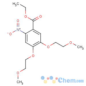 CAS No:179688-26-7 ethyl 4,5-bis(2-methoxyethoxy)-2-nitrobenzoate