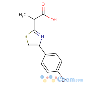 CAS No:17969-45-8 2-[4-(4-bromophenyl)-1,3-thiazol-2-yl]propanoic acid