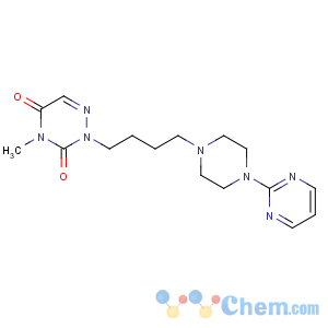 CAS No:179756-85-5 4-methyl-2-[4-(4-pyrimidin-2-ylpiperazin-1-yl)butyl]-1,2,4-triazine-3,<br />5-dione