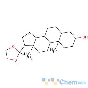 CAS No:18000-89-0 Pregnan-20-one,3-hydroxy-, cyclic 1,2-ethanediyl acetal, (3a,5b)- (9CI)