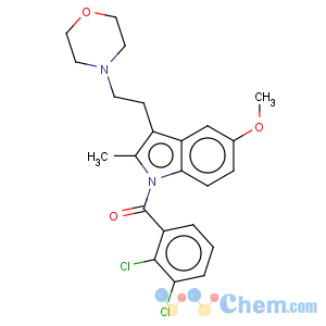 CAS No:180002-83-9 Methanone,(2,3-dichlorophenyl)[5-methoxy-2-methyl-3-[2-(4-morpholinyl)ethyl]-1H-indol-1-yl]-