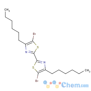 CAS No:180729-93-5 5-bromo-2-(5-bromo-4-hexyl-1,3-thiazol-2-yl)-4-hexyl-1,3-thiazole