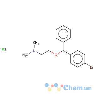 CAS No:1808-12-4 Ethanamine,2-[(4-bromophenyl)phenylmethoxy]-N,N-dimethyl-, hydrochloride (1:1)