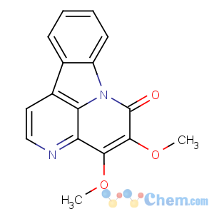 CAS No:18110-87-7 6H-Indolo(3,2,1-de)(1,5)naphthyridin-6-one, 4,5-dimethoxy-