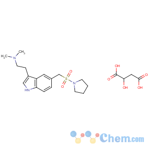 CAS No:181183-52-8 N,<br />N-dimethyl-2-[5-(pyrrolidin-1-ylsulfonylmethyl)-1H-indol-3-yl]<br />ethanamine
