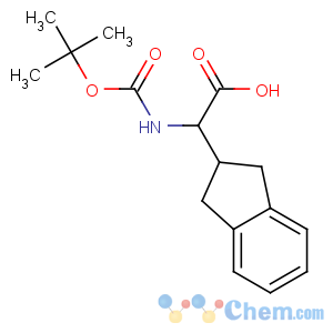 CAS No:181227-47-4 (2S)-2-(2,<br />3-dihydro-1H-inden-2-yl)-2-[(2-methylpropan-2-yl)oxycarbonylamino]acetic<br />acid