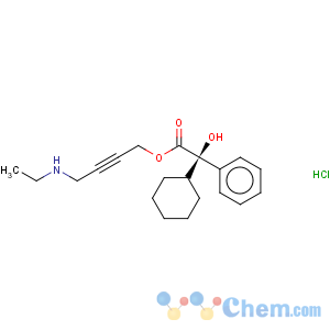 CAS No:181647-12-1 4-(ethylamino)but-2-ynyl (2R)-2-cyclohexyl-2-hydroxy-2-phenyl-acetate hydrochloride
