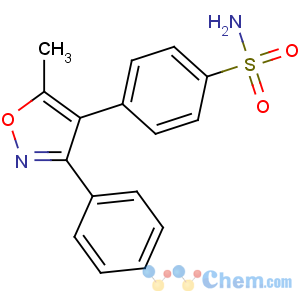 CAS No:181695-72-7 4-(5-methyl-3-phenyl-1,2-oxazol-4-yl)benzenesulfonamide