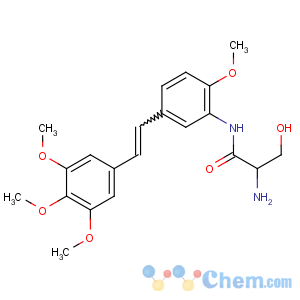 CAS No:181816-48-8 (2S)-2-amino-3-hydroxy-N-[2-methoxy-5-[(Z)-2-(3,4,<br />5-trimethoxyphenyl)ethenyl]phenyl]propanamide