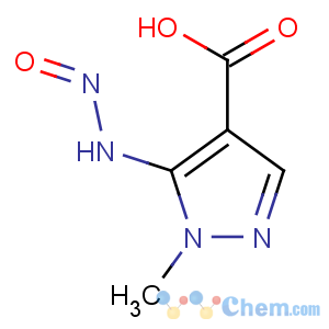 CAS No:18213-79-1 1-methyl-5-(nitrosoamino)-1H-pyrazole-4-carboxylic acid