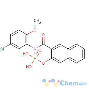 CAS No:18228-16-5 [3-[(5-chloro-2-methoxyphenyl)carbamoyl]naphthalen-2-yl] dihydrogen<br />phosphate