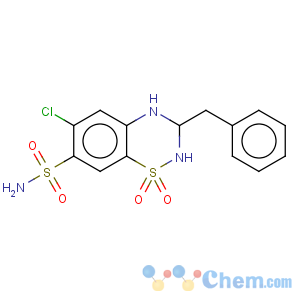 CAS No:1824-50-6 2H-1,2,4-Benzothiadiazine-7-sulfonamide,6-chloro-3,4-dihydro-3-(phenylmethyl)-, 1,1-dioxide