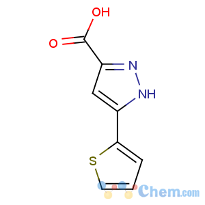 CAS No:182415-24-3 5-thiophen-2-yl-1H-pyrazole-3-carboxylic acid