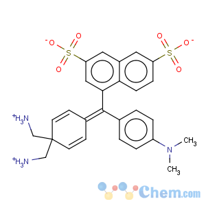 CAS No:18249-12-2 4-[(4-dimethylaminophenyl)-(4-dimethylazaniumylidene-1-cyclohexa-2,5-dienylidene)methyl]-7-sulfo-naphthalene-2-sulfonate
