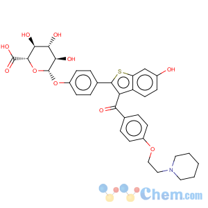 CAS No:182507-22-8 b-D-Glucopyranosiduronic acid,4-[6-hydroxy-3-[4-[2-(1-piperidinyl)ethoxy]benzoyl]benzo[b]thien-2-yl]phenyl