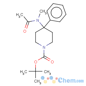 CAS No:182621-53-0 1-Piperidinecarboxylicacid, 4-(acetylmethylamino)-4-phenyl-, 1,1-dimethylethyl ester