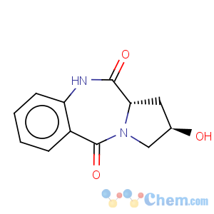 CAS No:182823-26-3 1H-Pyrrolo[2,1-c][1,4]benzodiazepine-5,11(10H,11aH)-dione,2,3-dihydro-2-hydroxy-, (2R,11aS)-rel-