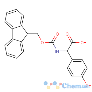 CAS No:182883-41-6 (2S)-2-(9H-fluoren-9-ylmethoxycarbonylamino)-2-(4-hydroxyphenyl)acetic<br />acid