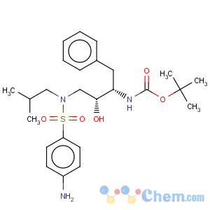 CAS No:183004-94-6 Carbamic acid,N-[(1S,2R)-3-[[(4-aminophenyl)sulfonyl](2-methylpropyl)amino]-2-hydroxy-1-(phenylmethyl)propyl]-,1,1-dimethylethyl ester
