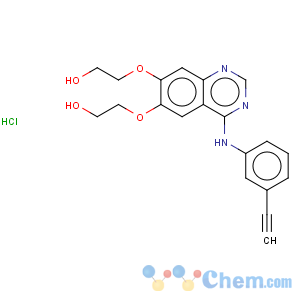 CAS No:183320-12-9 Ethanol,2-[[4-[(3-ethynylphenyl)amino]-6-(2-hydroxyethoxy)-7-quinazolinyl]oxy]-,hydrochloride (1:1)