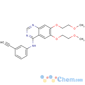 CAS No:183321-74-6 N-(3-ethynylphenyl)-6,7-bis(2-methoxyethoxy)quinazolin-4-amine