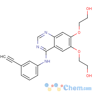 CAS No:183321-84-8 2-[4-(3-ethynylanilino)-7-(2-hydroxyethoxy)quinazolin-6-yl]oxyethanol