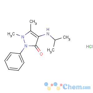 CAS No:18342-39-7 1,5-dimethyl-2-phenyl-4-(propan-2-ylamino)pyrazol-3-one