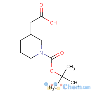 CAS No:183483-09-2 2-[1-[(2-methylpropan-2-yl)oxycarbonyl]piperidin-3-yl]acetic acid