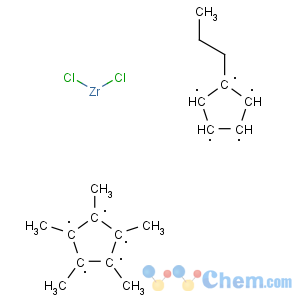 CAS No:183541-62-0 Zirconium,dichloro[(1,2,3,4,5-h)-1,2,3,4,5-pentamethyl-2,4-cyclopentadien-1-yl][(1,2,3,4,5-h)-1-propyl-2,4-cyclopentadien-1-yl]-