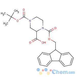 CAS No:183742-23-6 1-(9H-fluoren-9-ylmethoxycarbonyl)-4-[(2-methylpropan-2-yl)oxycarbonyl]<br />piperazine-2-carboxylic acid