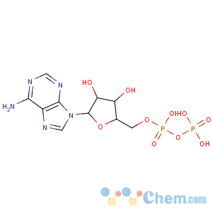 CAS No:18389-49-6 D-Ribitol,1-C-(7-amino-1H-pyrazolo[4,3-d]pyrimidin-3-yl)-1,4-anhydro-, 5-(trihydrogendiphosphate), (1S)- (9CI)