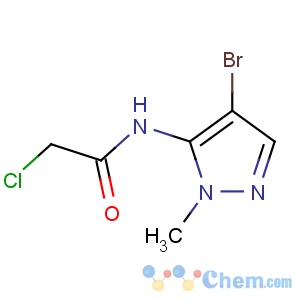 CAS No:183988-30-9 N-(4-bromo-2-methylpyrazol-3-yl)-2-chloroacetamide