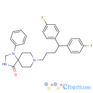 CAS No:1841-19-6 8-[4,4-bis(4-fluorophenyl)butyl]-1-phenyl-1,3,<br />8-triazaspiro[4.5]decan-4-one