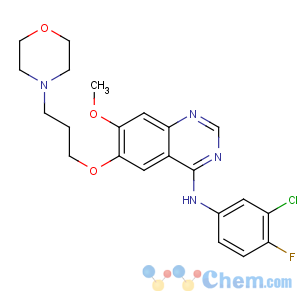 CAS No:184475-35-2 N-(3-chloro-4-fluorophenyl)-7-methoxy-6-(3-morpholin-4-ylpropoxy)<br />quinazolin-4-amine