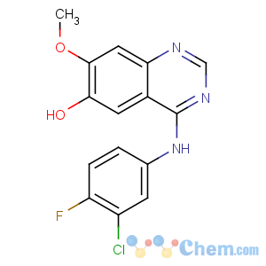 CAS No:184475-71-6 4-(3-chloro-4-fluoroanilino)-7-methoxyquinazolin-6-ol