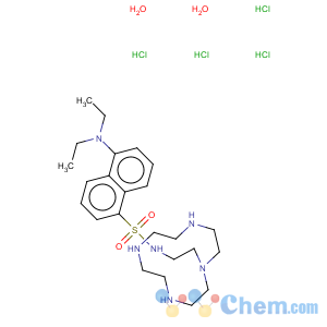 CAS No:184537-03-9 1-Naphthalenesulfonamide,5-(dimethylamino)-N-[2-(1,4,7,10-tetraazacyclododec-1-yl)ethyl]-, hydrochloride(1:5)