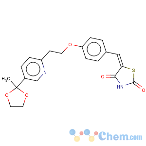 CAS No:184766-62-9 2,4-Thiazolidinedione,5-[[4-[2-[5-(2-methyl-1,3-dioxolan-2-yl)-2-pyridinyl]ethoxy]phenyl]methylene]-