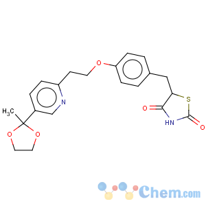 CAS No:184766-66-3 2,4-Thiazolidinedione,5-[[4-[2-[5-(2-methyl-1,3-dioxolan-2-yl)-2-pyridinyl]ethoxy]phenyl]methyl]-