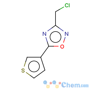 CAS No:184970-24-9 1,2,4-Oxadiazole,3-(chloromethyl)-5-(3-thienyl)-