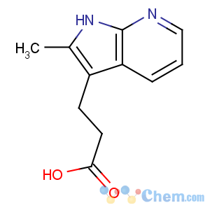 CAS No:18502-18-6 3-(2-methyl-1H-pyrrolo[2,3-b]pyridin-3-yl)propanoic acid
