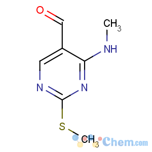 CAS No:185040-32-8 4-(methylamino)-2-methylsulfanylpyrimidine-5-carbaldehyde