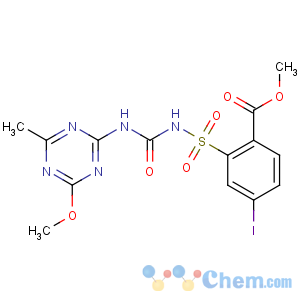 CAS No:185119-76-0 methyl<br />4-iodo-2-[(4-methoxy-6-methyl-1,3,<br />5-triazin-2-yl)carbamoylsulfamoyl]benzoate