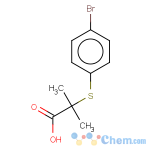 CAS No:18527-16-7 Propanoic acid,2-[(4-bromophenyl)thio]-2-methyl-